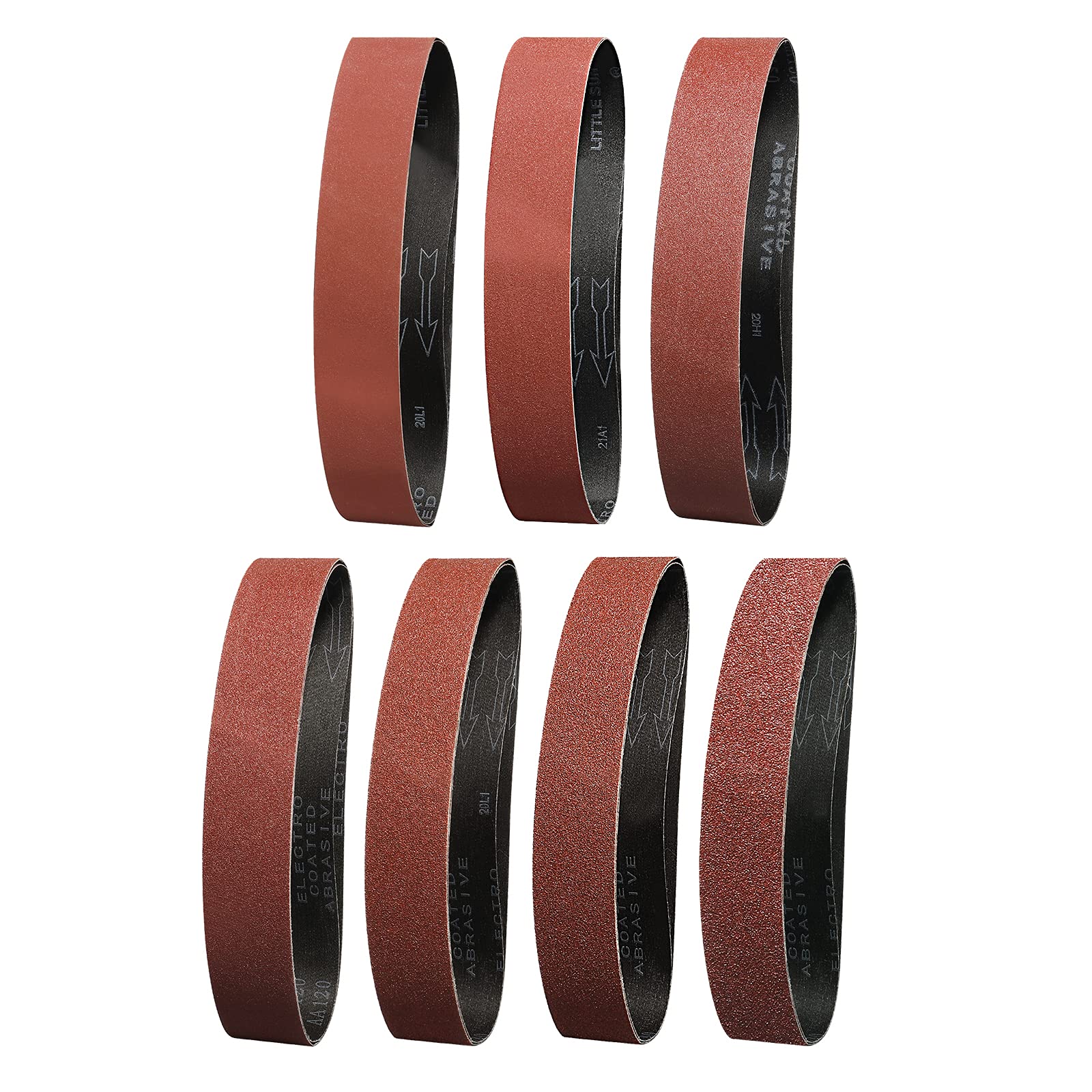 Sruhrak Sanding Belts 50 x 686mm- 2X 40/60/80/120/180/240/400 Grits Abrasive Sanding Belts for Grinding Polishing and Derusting, Suitable for 50X686 Belt Sander (14 Pack) — image 1