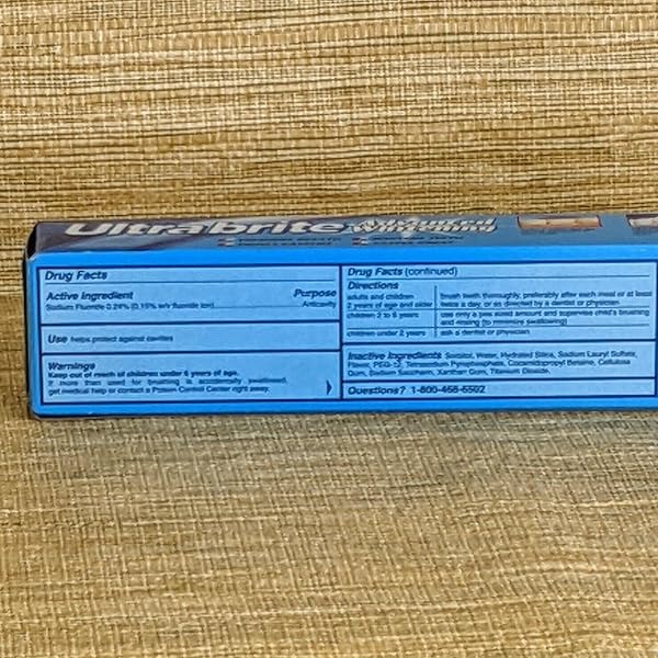 FRANKEL & FRANKEL ULTRA BRITE ADVANCED WHITENING TOOTHPASTE, CLEAN MINT 6 OUNCE