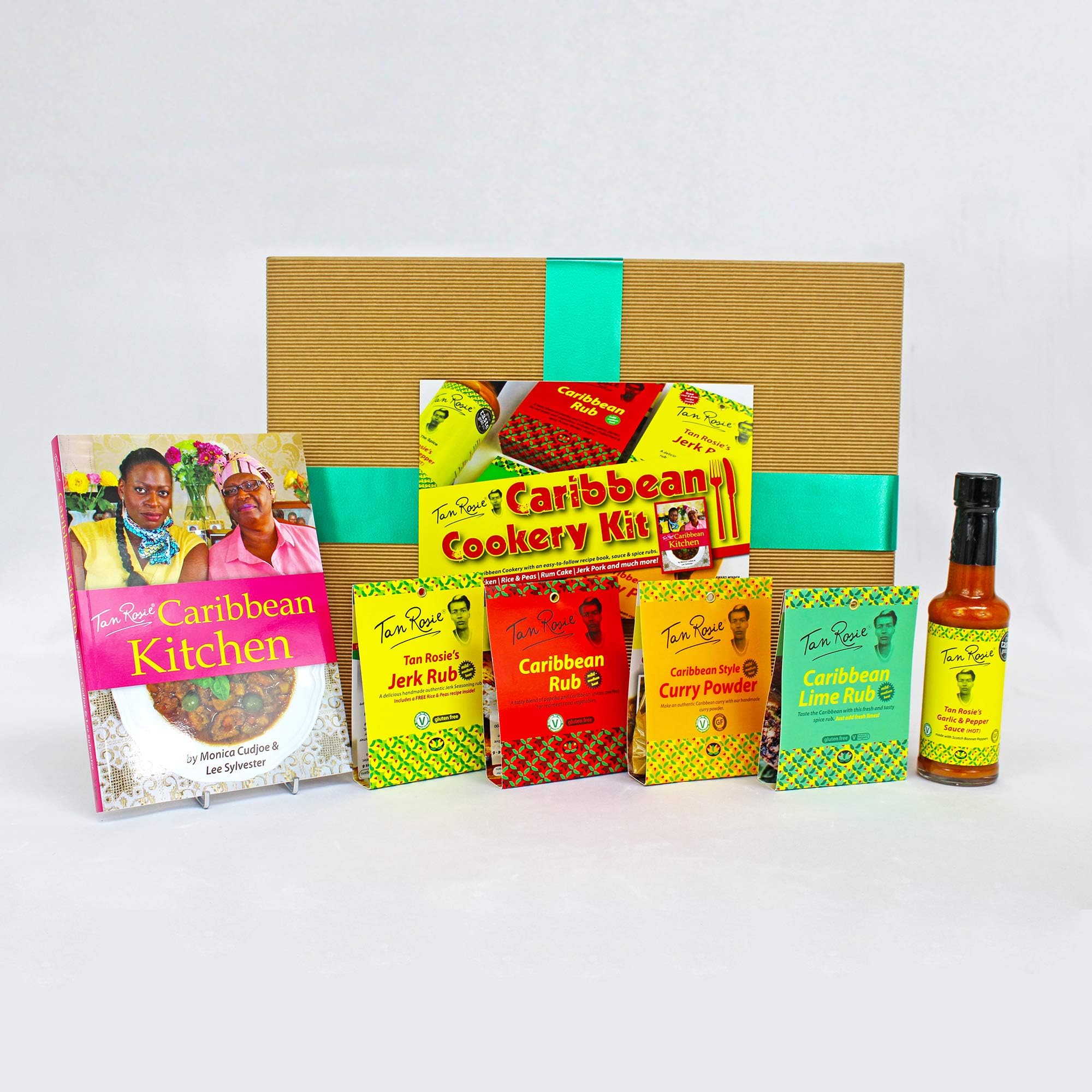 Tan RosieCaribbean Cookery Kit Hamper Gift Box & Cookbook