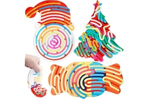 HOPIHY 3Pcs Sensory Activity Board, Fidget Sensory Toys for Kids Adults, Duble Sided Design Kids Busy Board, Calm Down Fidget Toy for Stress Relief