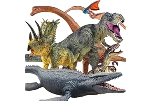 Lavesom 6PCS Jumbo Dinosaur Toy Set, Realistic Dinosaurs Toys for Kids - Large Dino Playset for Boys and Girls 3 4 5 6 7 Year Old Children Birthday Dinosaur Lovers