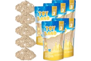 NITOY 11 Lbs Fun Sand for Kids, Safe Non-Toxic Eco-Friendly Molding Sand for Stress Relief & Skill Development, Easy-to-Shape Mess-Free Formula Enhances Imagination & Creativity (Original Color)