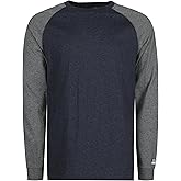 BOCOMAL FR Shirts Two-Tone Crew for Summer 4oz EX Lightweight Flame Resistant Long Sleeve Work T-Shirt Base Layer