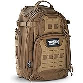 TACAMO 35L Survival Backpack for Men - Military Tactical Waterproof Backpack for Hiking, Fishing, Hunting, Camping, and Laptops