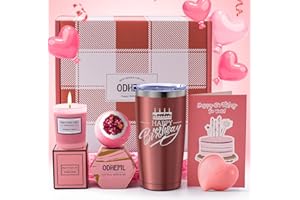 ODHEML Birthday Gifts for Women, Mom, Relaxing Spa Gift Set, Unique Basket Her, Wife Daughter Sister Girlfriend Coworker, 30th, 40th, 50th, 60th, 70th Who Have Everything, Creative Box