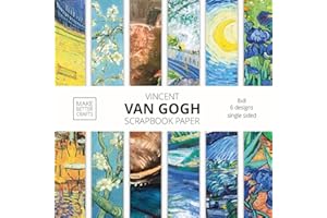 Vincent Van Gogh Scrapbook Paper: Van Gogh Art 8x8 Designer Scrapbook Paper Ideas for Decorative Art, DIY Projects, Homemade Crafts, Cool Artwork Decor Ideas