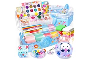 Lokuc Nano Tape Bubble Kit for Kids - Nano Tape Squishy Maker Kit with 2 Sticky Ball Tapes and 4 NanoTape - Homemade Bubbles Craft DIY Toy - Gifts for Kids, Boys, Girls