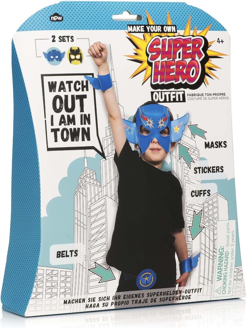 Amazon Com Npw Np26184 Make Your Own Superhero Outfit Kit Multicolored Kitchen Dining