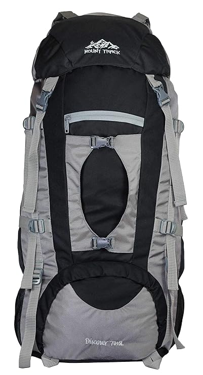 Mount Track Discover Rucksack, Hiking Backpack 75L with Rain Cover