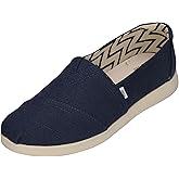 TOMS Women's Alpargata Plus Espadrille, Navy Heritage Canvas,