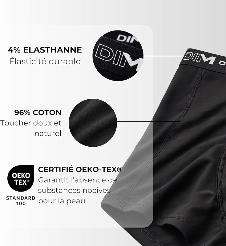Set di 3 Boxer da Uomo Cotone Elasticizzato Traspirante | vestibilità ottimale | Senza Etichetta