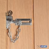 XFORT Polished Chrome Locking Door Chain with External Key Unlocking Mechanism view 6