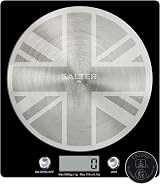Salter 1036 UJBKDR Electronic Kitchen Scale Union Jack Stainless Platform 5kg