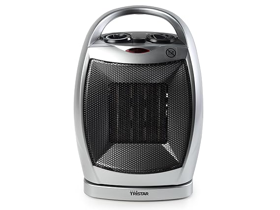 Tristar KA-5038 Calefactor Eléctrico (Cerámico), 1500 W, Gris, Plata: Amazon.es: Hogar