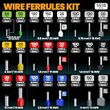 SOMELINE Crimping Tools Set 24 Ferrules Hexagon Pliers 0.25-6 mm² AWG 24-10 view 4