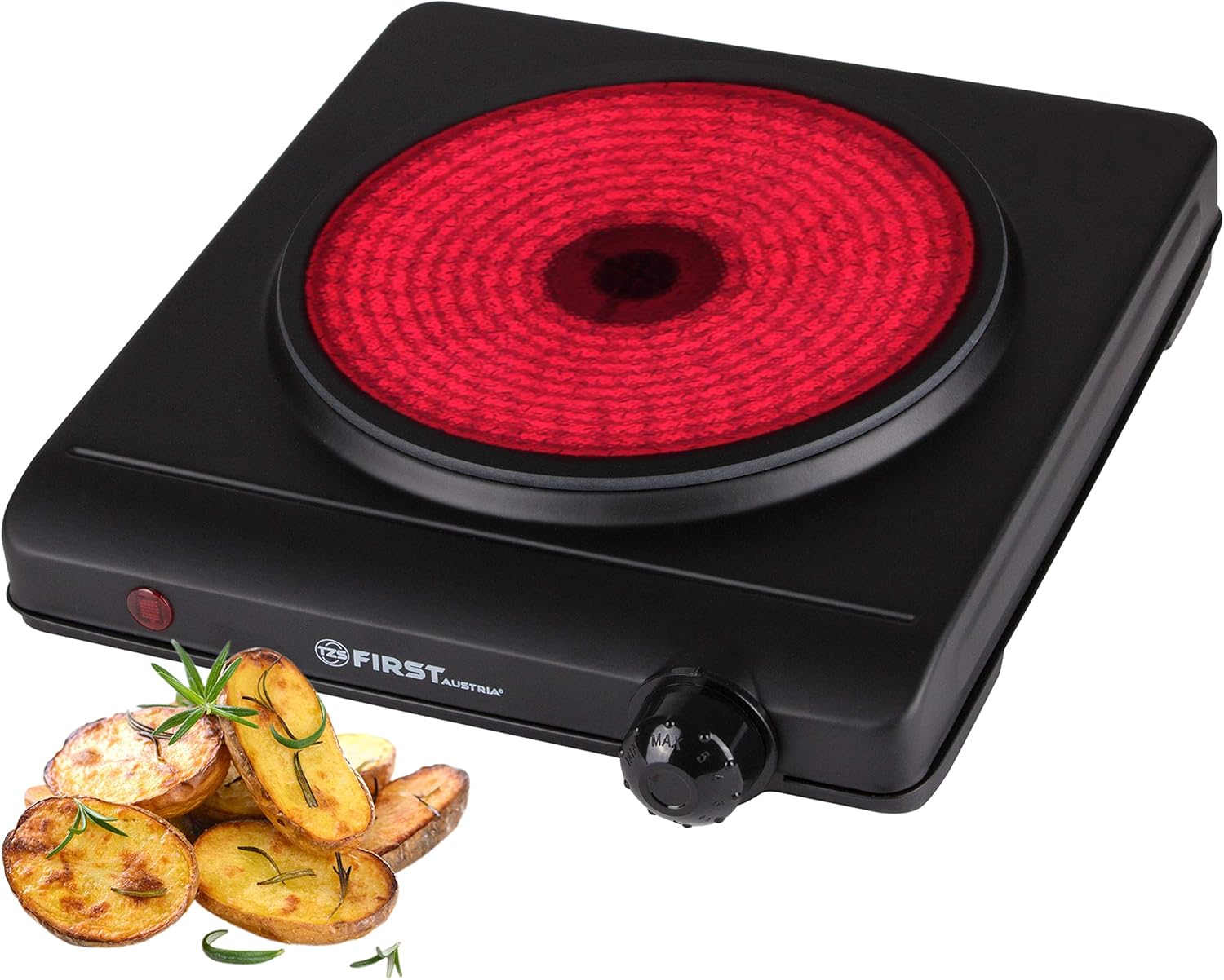 TZS First Austria Plaque de Cuisson Electrique Vitrocéramique Mobile