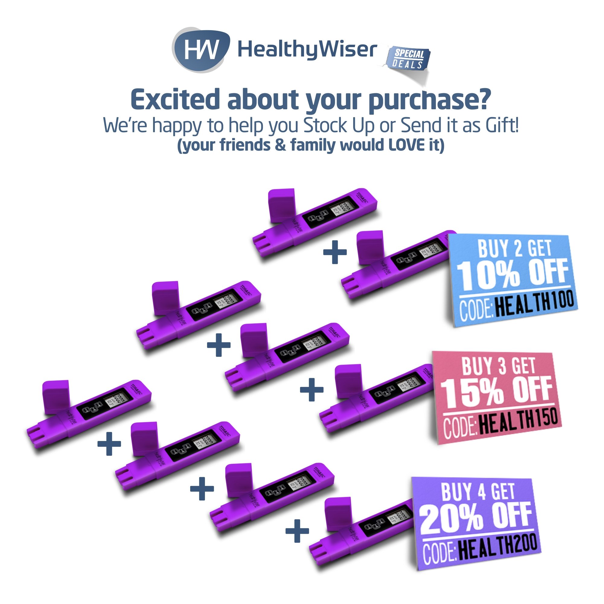 TDS Meter, Professional-Grade Water Test Kit Tests Water Quality in Drinking Water, General Hydroponics, Aquariums, Ponds, Pool, Spa, Water Purifier, 100% Accurate 3 in 1 TDS, EC and Temperature Meter