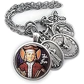 St. Ivo Keychain, Necklace or Clip, Patron Saint Confirmation Gift