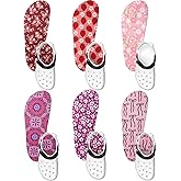 Velmitten 6 Pairs Shoe Insoles for Clog Garden Breathable Shoe Insoles Inserts No Show Socks for Women Men(Fresh Pattern)