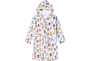 CHILDRENSTAR Girls Robe Kids Cat Bathrobes Plush Soft Fleece Pajamas Sleepwear