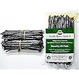 50 Aromatic Tahitian Vanilla Beans for Making Vanilla Extract, Whole Vanilla Beans Extract Grade 5-5.5 inches, Perfect Homemade Extract, baking and cooking (50 Beans)