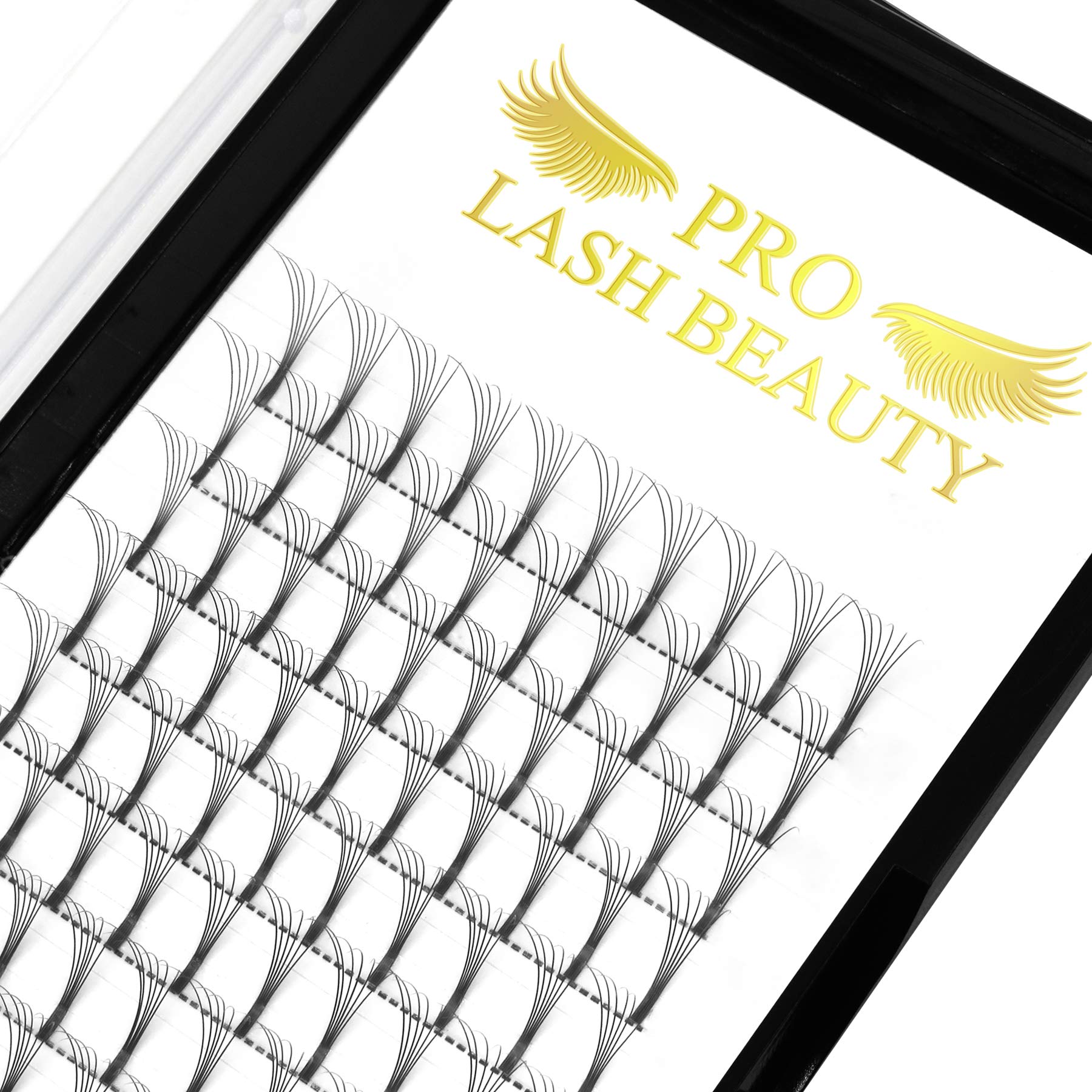 Pre Made Fan Eyelash Extensions 6D-D-0.07-14 Long Stem Pre Fanned Russian Volume Lashes 0.07 0.10 Premade Fans Eyelash Extension C D curl Lash Extension 6D-D-0.07-14
