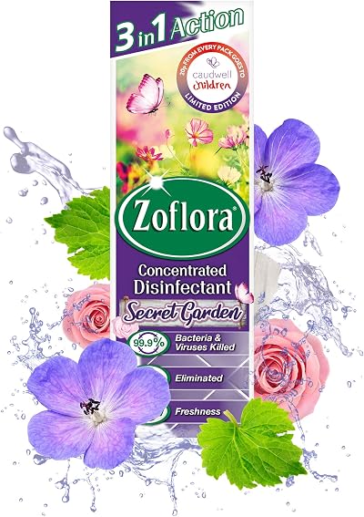 Zoflora Concentrated Disinfectant Secret Garden 250ml
