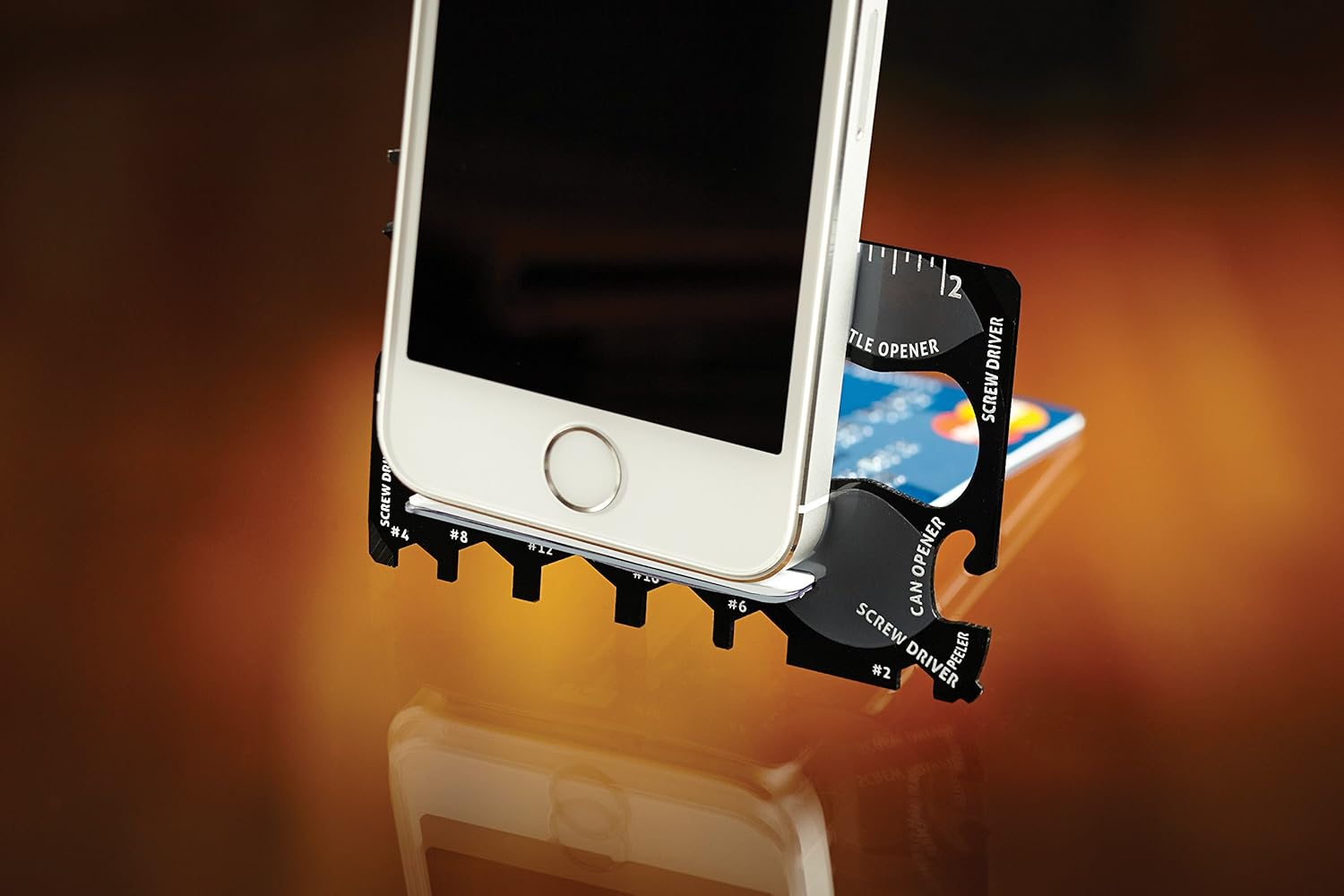 Wallet Ninja- 18 in 1 Credit Card Sized Multitool (#1 Best Selling in the World) (Black) - - 