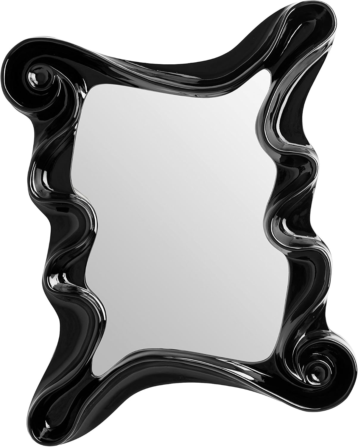 Premier Housewares Alaia Wall Mirror - Black, 10L x 100W cm