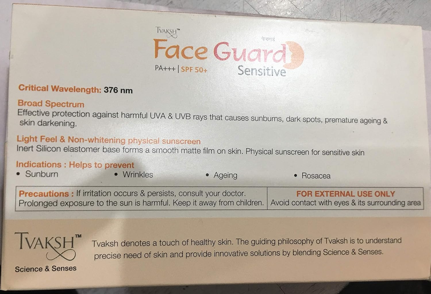 faceguard sensitive sunscreen