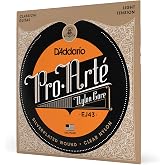 D'Addario Pro-Arte Nylon Classical Guitar Strings, Light Tension | Pro‑Arte nylon classical guitar strings deliver warm tone, precise intonation, consistent feel, and lasting performance.