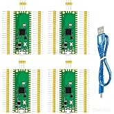 BAKODELOP 4pcs PI PICO Board with RP2040-Chip, Dual-Core MCU Microcontroller