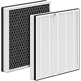 2 Packs AP2410 Replacement Filter for DBFIT AP2410 Air Purifier for Home Large Room up to 2180 Sq Ft, 2-in-1 HEPA and Activated Carbon Filter