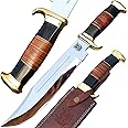 SHINY CRAFTS Hunting Knives 18 Inch Mirror Polished D2 Stainless Steel Crocodile Dundee Knife - Razor Sharp Custom Bowie Knife For Men, Outdoor, Hunting Knife (Steel-HK-19)