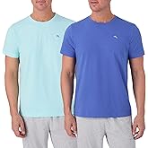 Tommy Bahama - Men's Essential 2 Pack T Shirts, Short Sleeve Crew Neck Stretch Jersey Top for Sleep or Lounge