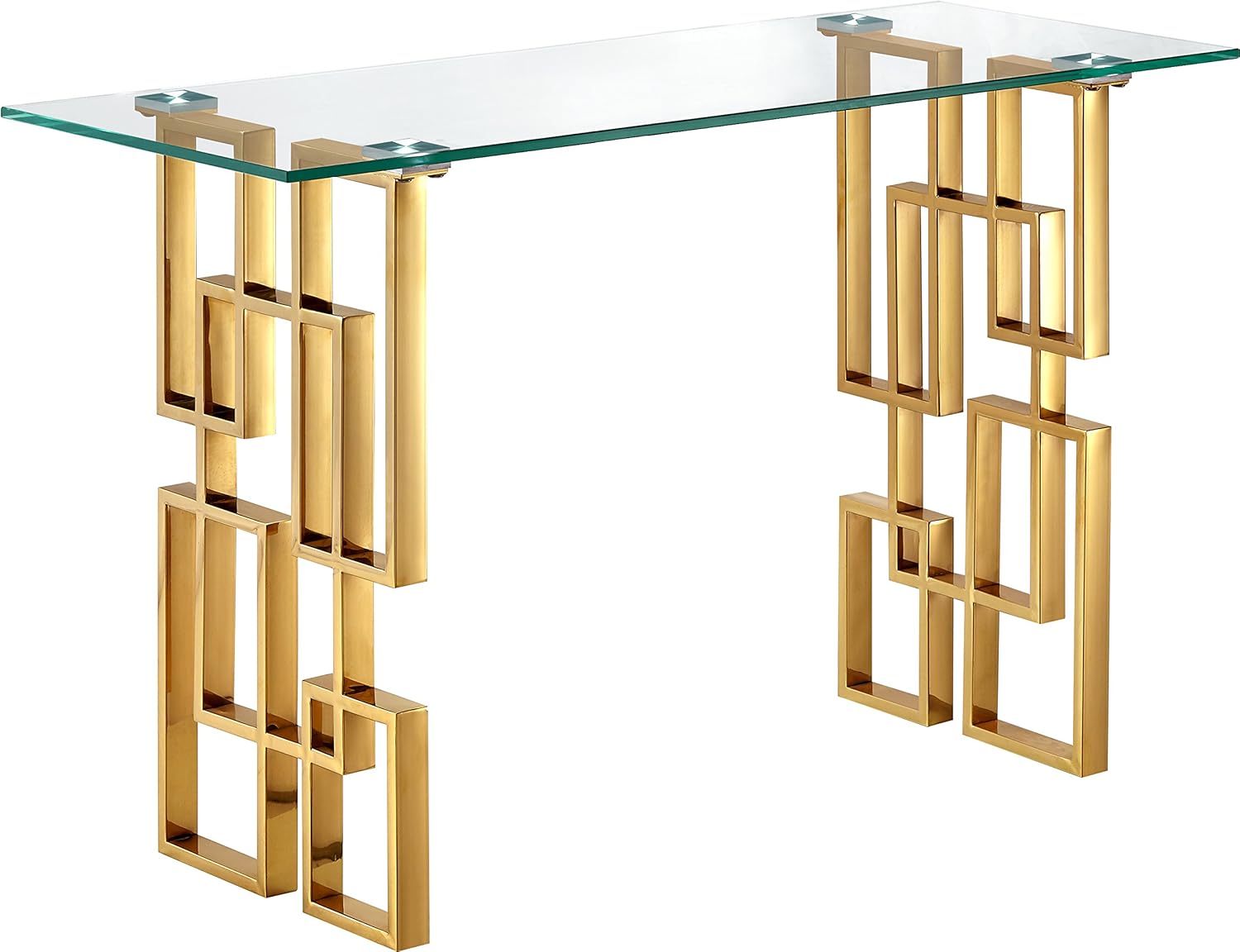 Best Glass Gold Console Table