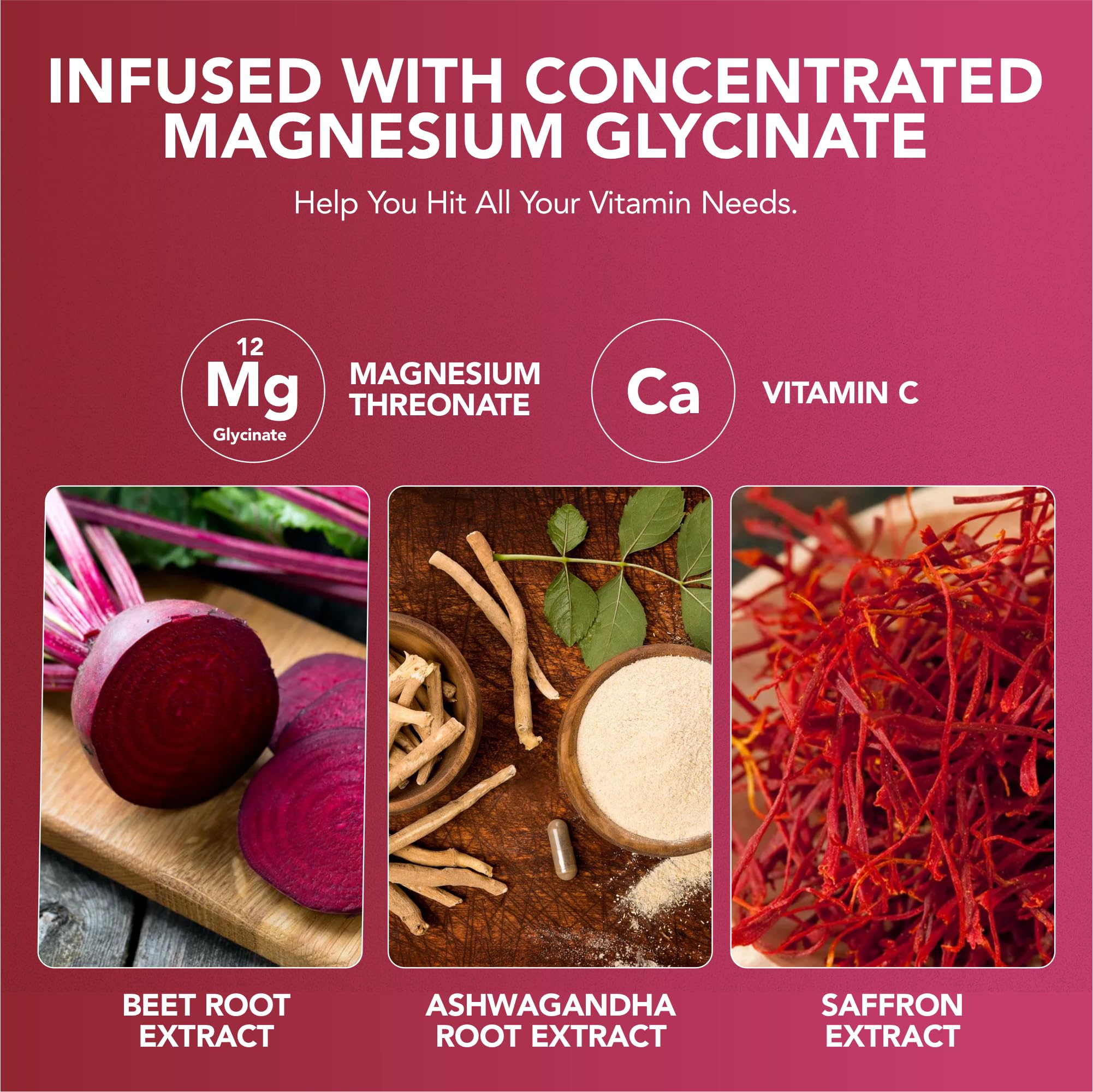 The Holistic Company Magnesium Glycinate Gummies 400MG for Adults & Magnesium for Kids - Premium Quality High Strength Magnesium Gummies