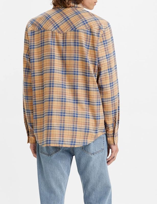 Relaxed Fit Western, Camicia Uomo, Krishan Plaid Lark, XS