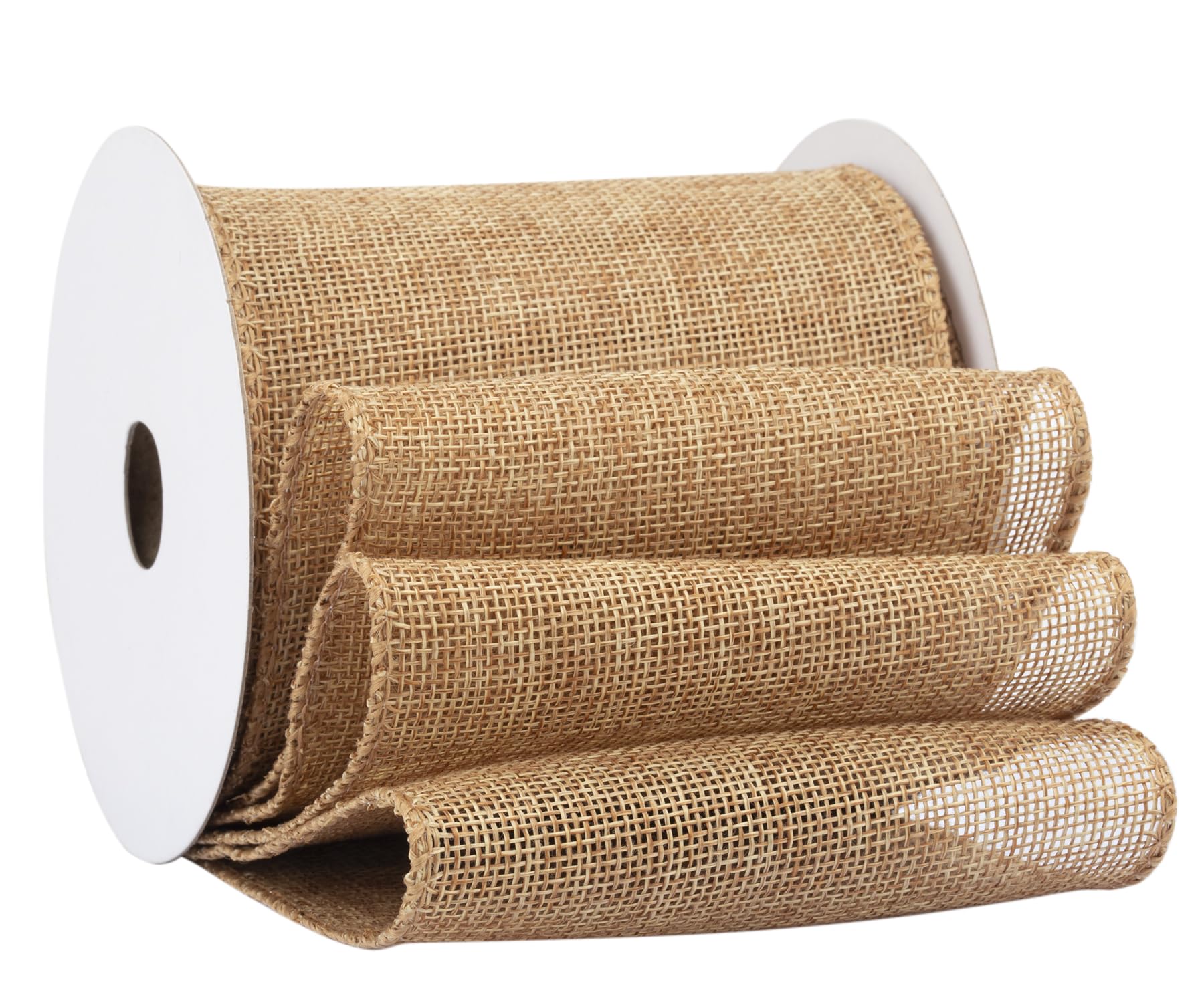 Fondersy 9-Meter Old Gold Burlap Ribbon Wired Burlap Ribbon - 100mm Width for Gift Wrapping, Floral Arrangements, Wreath Making, and Christmas Decor