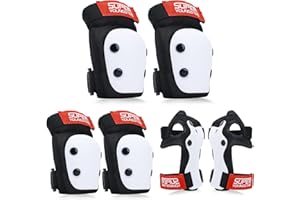 YOOXARMOR Adjustable Kids Knee Pads Elbow Pads Wrist Guards Set for 3-8 Years Child Protective Gear Set for Roller Skates,BMX,Bike,Cycling, Skateboard, Inline Skating, Scooter Riding Sports,Football