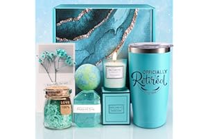 EUASOO Retirement Gift for Woman 2024, Relaxing Spa Gift Basket Set, Best Retirement Gift Ideas for Women, Happy Retirement Gifts for Coworker Teacher Nurse Mom Grandma Boss Retirees, Retired Friends
