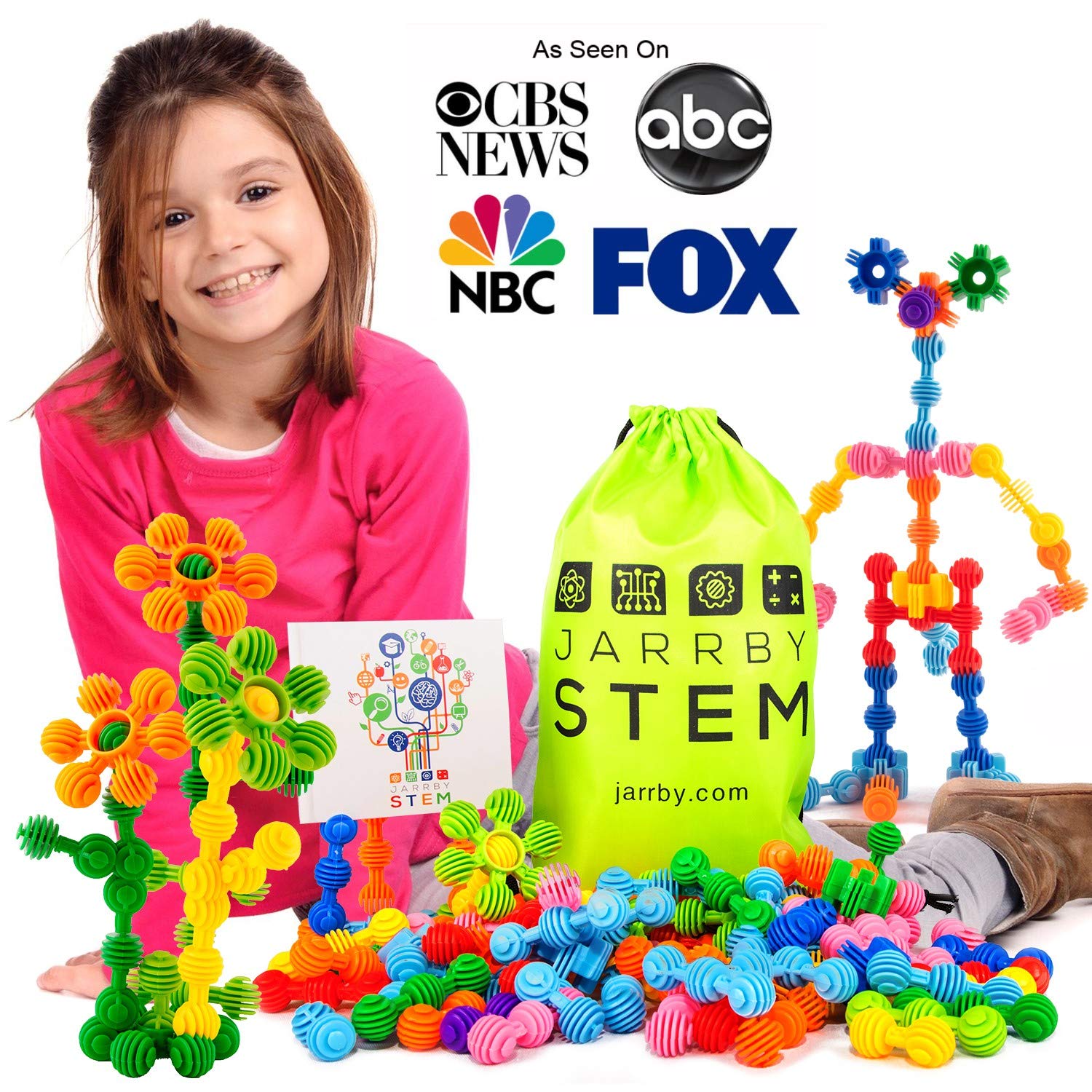Jarrby STEM Flowers Educational Therapy Toys Great Building Toys STEM