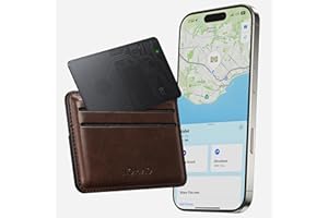 Nomad Tracking Card Carbide, Slim Card Tracker with IPX7 Waterproof and Dust Proof - Card Tracker for Wallet & Luggage, 5 Months GPS Tracker Long Battery Life, Rechargeable, Compatible with iOS Only