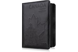 WALNEW RFID Blocking Passport Holder Wallet Cover Case (N-Black)