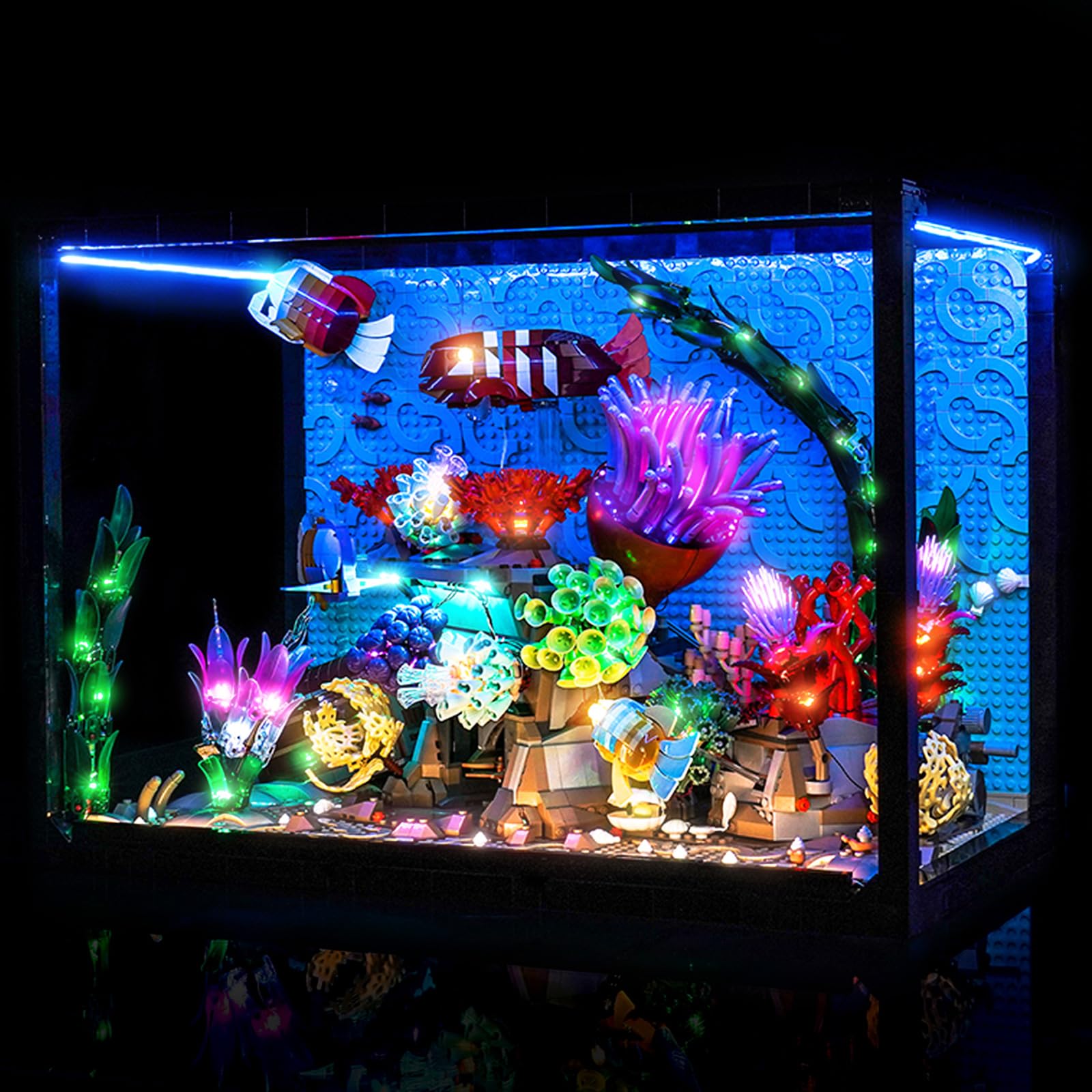 Light Kit Compatible with Lego 10366 Tropical Aquarium (No Model), Decoration Lighting Set Compatible with Lego Tropical Aquarium Building Blocks Model