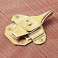 Align-N-Lock Table Lock - Dual-Purpose Table Leaf Latch w/Lever & Striker - Table Leaf Locks Align & Lock Table Leaves - Yellow Zinc Plated Table Leaf Hardware for Extension, Conference Tables & More