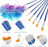 OWill 7Pcs Paint Brush Set for Watercolor Oil Acrylic Rock Face Body Crafts view 4
