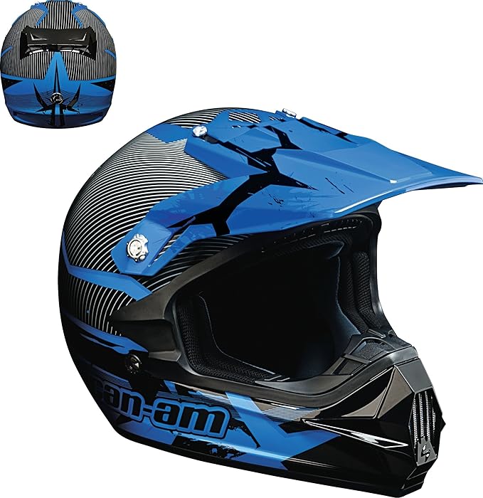 CanAm XC3 Holeshot ATV helmet (L, Blue) Amazon.co.uk Car & Motorbike