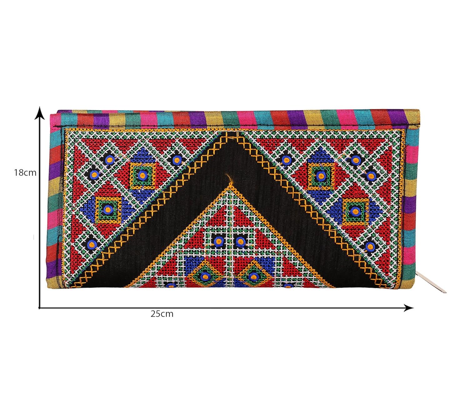 craft trade handmade designer embroidered rajasthani clutch bag for women's