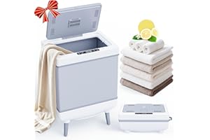 Labiim [Truly Upgrade Foldable] Luxury Towel Warmer, 35L Extra Large Towel Warmer Bucket Fits 4 Oversized 40"x70"Towels, Fast Heat Portable Blanket Heater for Bathroom Spa PJs &More, Pear White